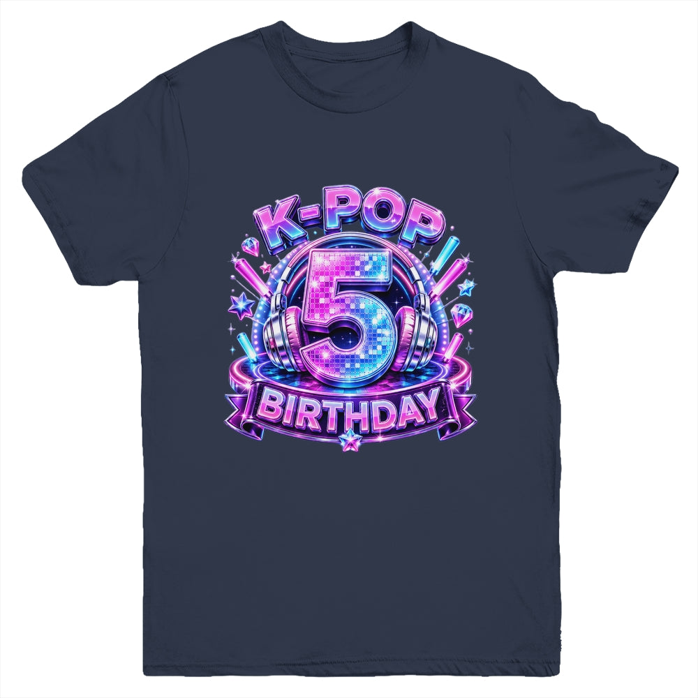 K-Pop 5Th Birthday Girl Kpop 5 Year Old Korean Music Lovers Youth Shirt | siriusteestore