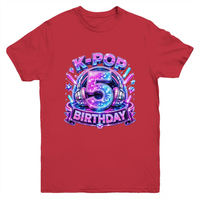 K-Pop 5Th Birthday Girl Kpop 5 Year Old Korean Music Lovers Youth Shirt | siriusteestore