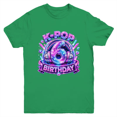 K-Pop 6Th Birthday Girl Kpop 6 Year Old Korean Music Lovers Youth Shirt | siriusteestore