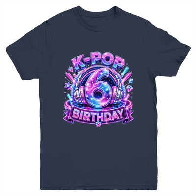 K-Pop 6Th Birthday Girl Kpop 6 Year Old Korean Music Lovers Youth Shirt | siriusteestore