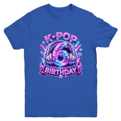 K-Pop 6Th Birthday Girl Kpop 6 Year Old Korean Music Lovers Youth Shirt | siriusteestore