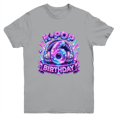 K-Pop 6Th Birthday Girl Kpop 6 Year Old Korean Music Lovers Youth Shirt | siriusteestore