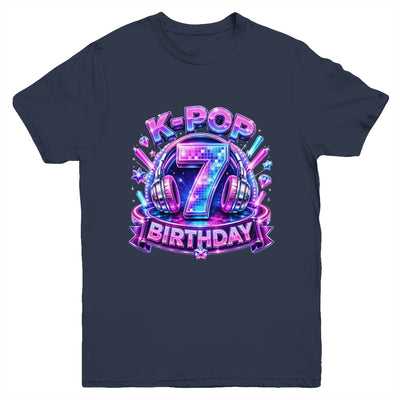K-Pop 7Th Birthday Girl Kpop 7 Year Old Korean Music Lovers Youth Shirt | siriusteestore