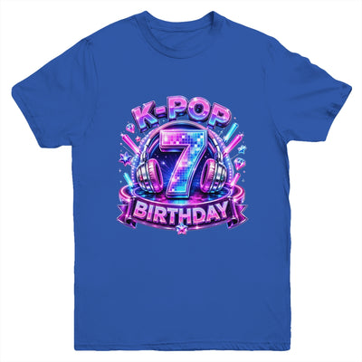 K-Pop 7Th Birthday Girl Kpop 7 Year Old Korean Music Lovers Youth Shirt | siriusteestore