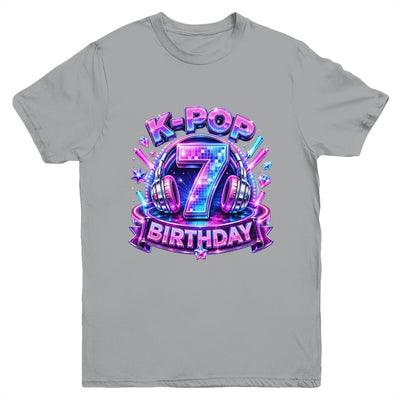 K-Pop 7Th Birthday Girl Kpop 7 Year Old Korean Music Lovers Youth Shirt | siriusteestore