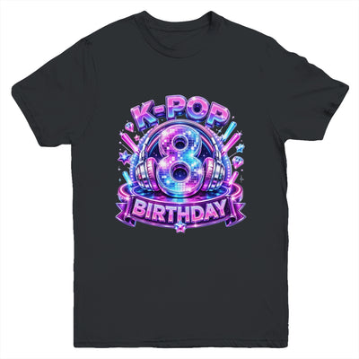 K-Pop 8Th Birthday Girl Kpop 8 Year Old Korean Music Lovers Youth Shirt | siriusteestore