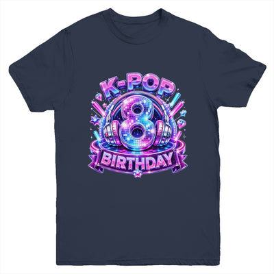 K-Pop 8Th Birthday Girl Kpop 8 Year Old Korean Music Lovers Youth Shirt | siriusteestore