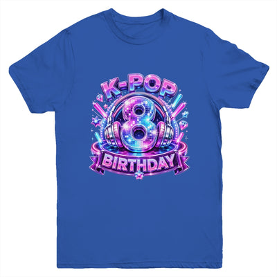 K-Pop 8Th Birthday Girl Kpop 8 Year Old Korean Music Lovers Youth Shirt | siriusteestore