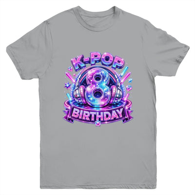 K-Pop 8Th Birthday Girl Kpop 8 Year Old Korean Music Lovers Youth Shirt | siriusteestore