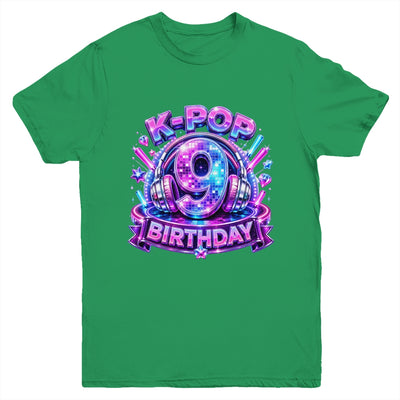 K-Pop 9Th Birthday Girl Kpop 9 Year Old Korean Music Lovers Youth Shirt | siriusteestore