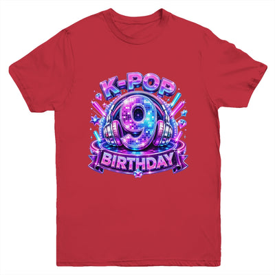 K-Pop 9Th Birthday Girl Kpop 9 Year Old Korean Music Lovers Youth Shirt | siriusteestore