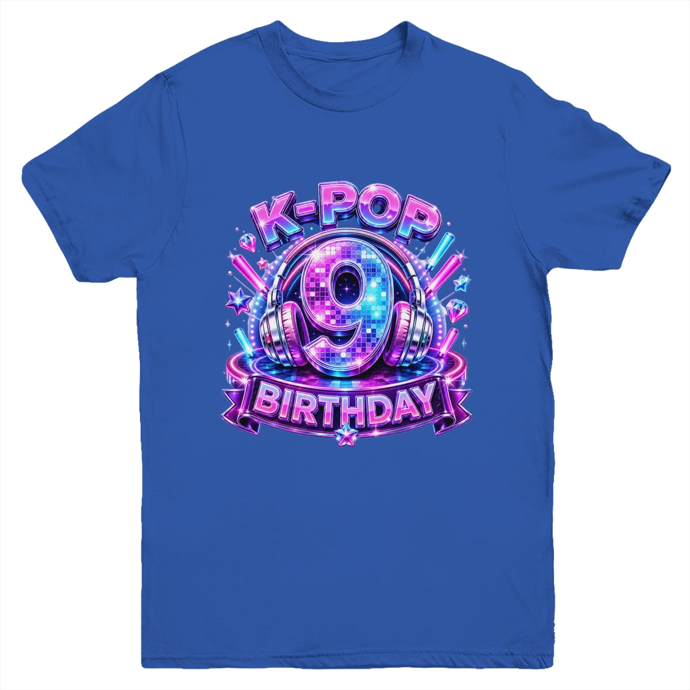 K-Pop 9Th Birthday Girl Kpop 9 Year Old Korean Music Lovers Youth Shirt | siriusteestore