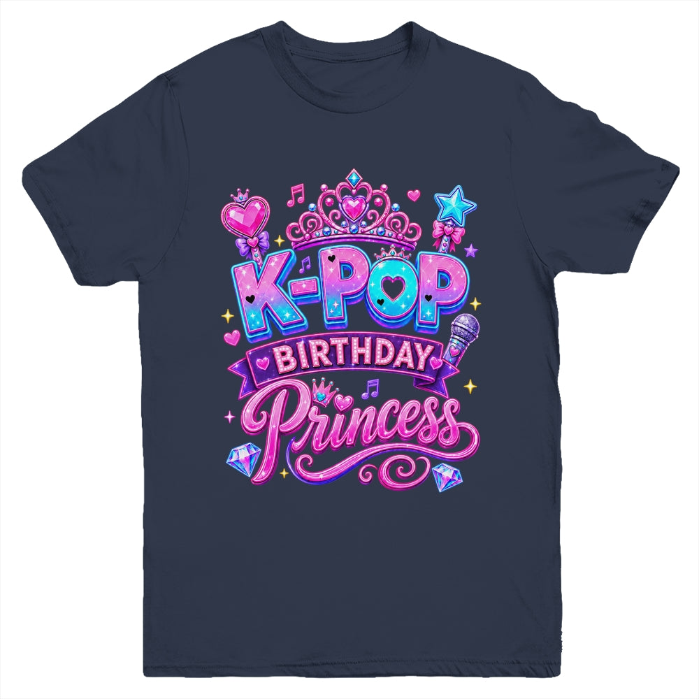 K-Pop Birthday Princess Music Lover Matching Girl Family Youth Shirt | siriusteestore