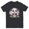 Kawaii Cute Anime Panda Drinking Bubble Boba Tea Girls Youth Shirt | siriusteestore
