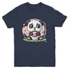Kawaii Cute Anime Panda Drinking Bubble Boba Tea Girls Youth Shirt | siriusteestore
