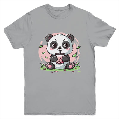 Kawaii Cute Anime Panda Drinking Bubble Boba Tea Girls Youth Shirt | siriusteestore