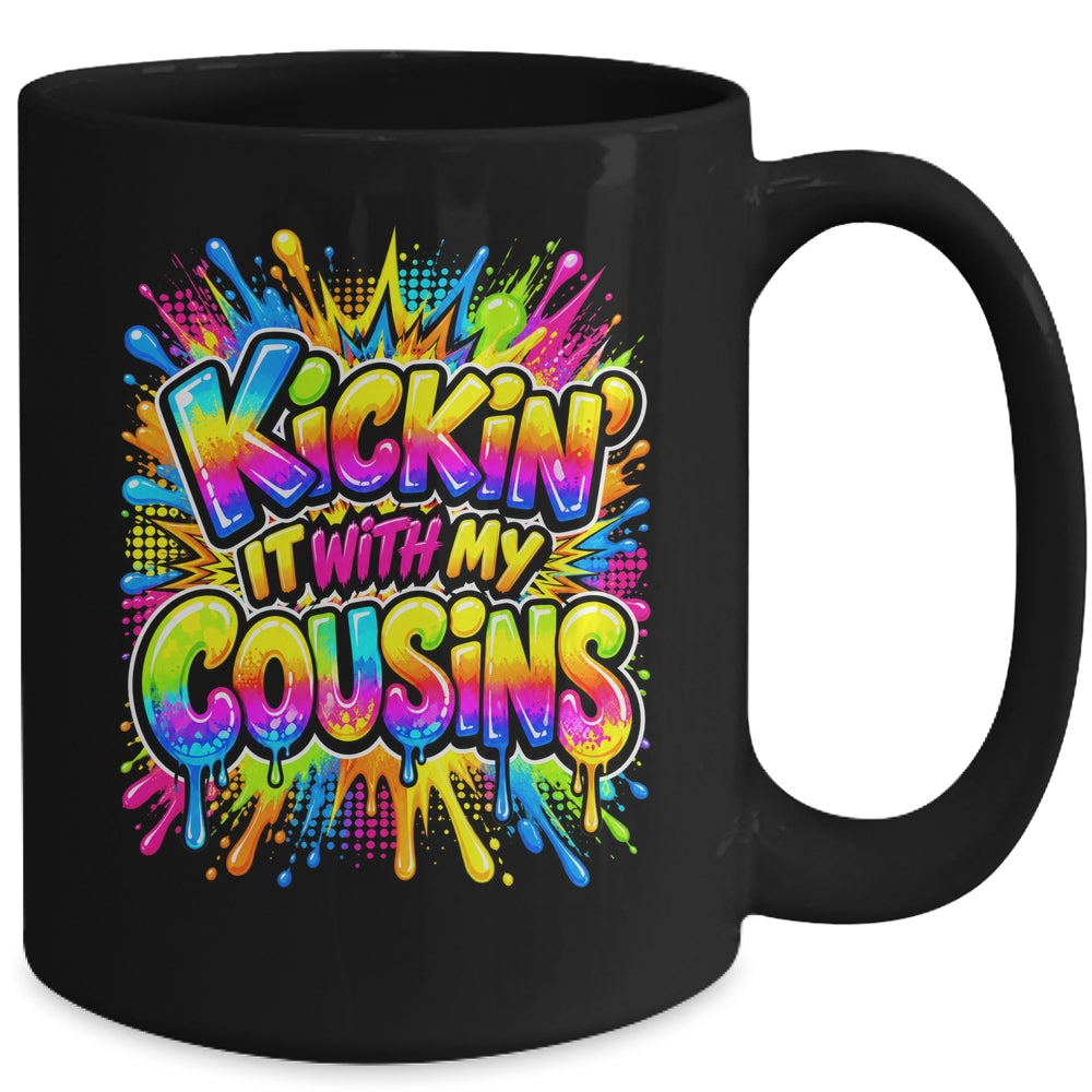 Kickin It With My Cousins Family Reunion Vacation Colorful Mug | siriusteestore