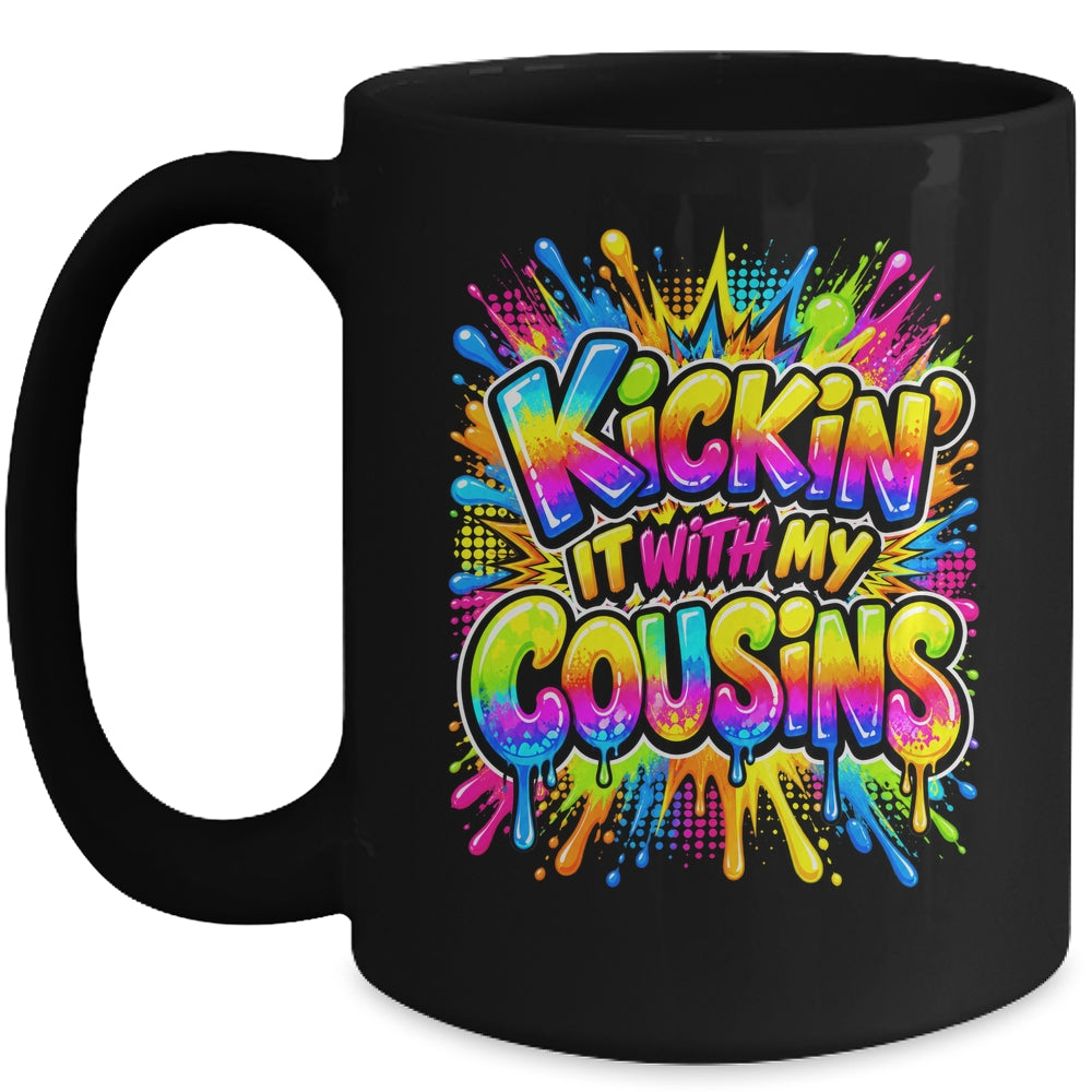 Kickin It With My Cousins Family Reunion Vacation Colorful Mug | siriusteestore