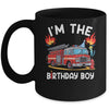 Kids Birthday Boy Fire Truck Firefighter Bday Party Theme Mug | siriusteestore