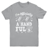 Kids I'm Officially A Handful Five 5th Birthday Boys Kid 5 Youth Shirt | siriusteestore