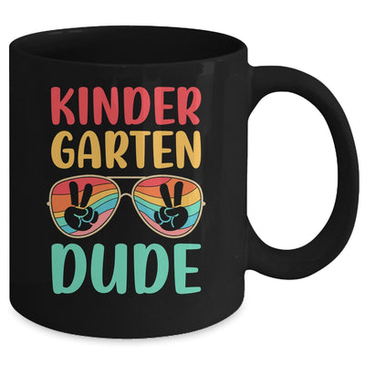 Kids Kindergarten Dude Kids First Day Of Kindergarten Vintage Mug | siriusteestore