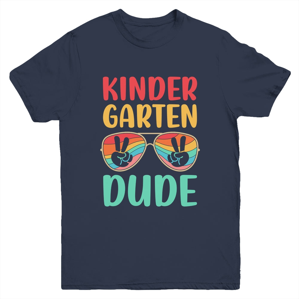Kids Kindergarten Dude Kids First Day Of Kindergarten Vintage Youth Shirt | siriusteestore