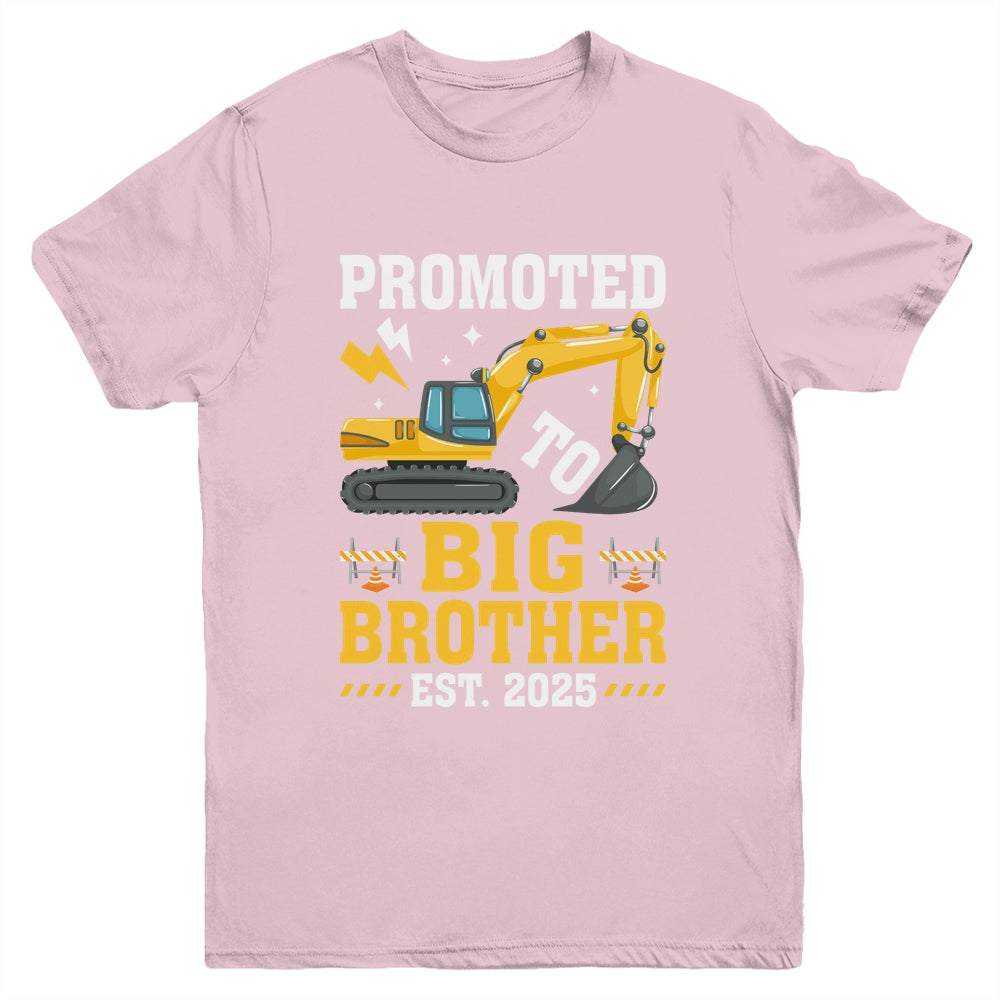 Kids Promoted To Big Bro 2025 Leveled Up To Big Brother 2025 Youth Shirt | siriusteestore