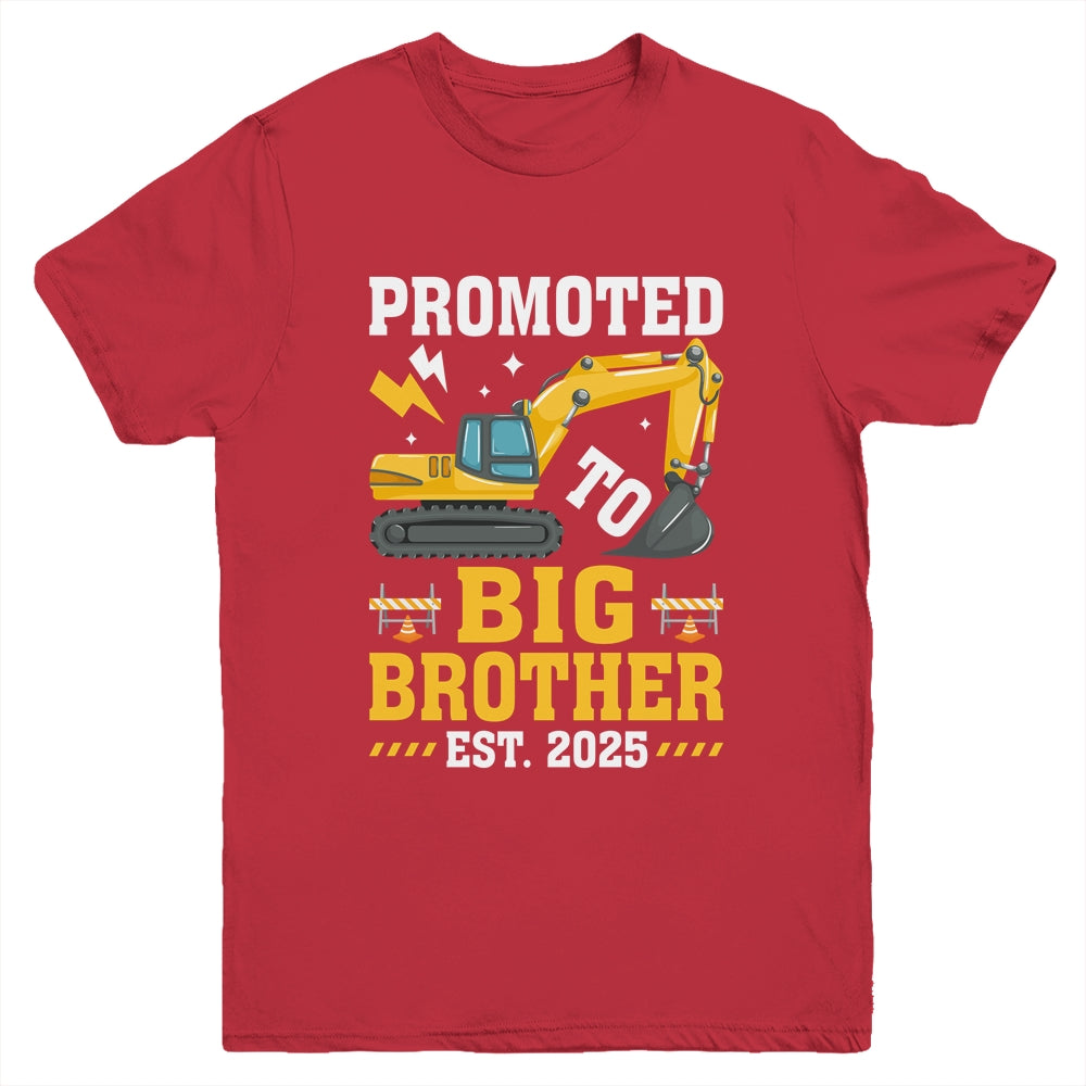 Kids Promoted To Big Bro 2025 Leveled Up To Big Brother 2025 Youth Shirt | siriusteestore