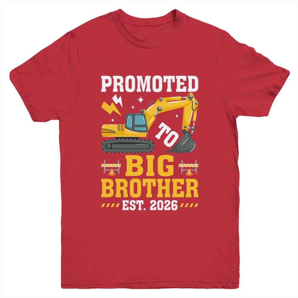 Kids Promoted To Big Bro 2026 Leveled Up To Big Brother 2026 Youth Shirt | siriusteestore