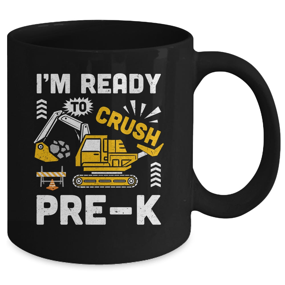 Kids Ready To Crush Preschool Pre-K Construction Truck Boys Mug | siriusteestore