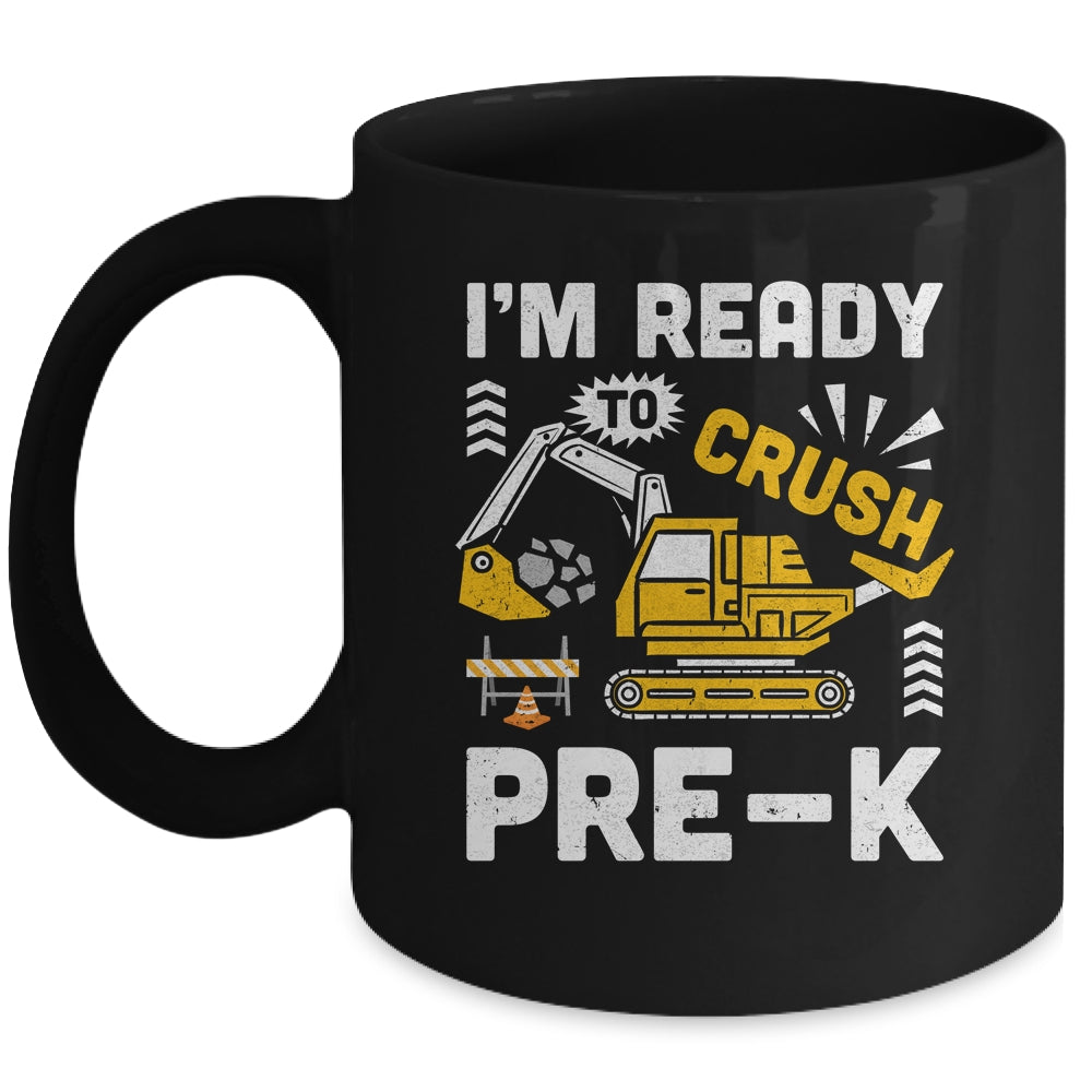 Kids Ready To Crush Preschool Pre-K Construction Truck Boys Mug | siriusteestore