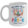 Kids So Long Pre-K It's Been Fun Preschool Pre-K Here I Come Mug | siriusteestore