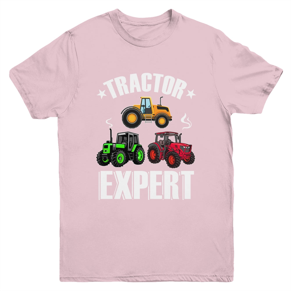Kids Tractor Expert Funny Boys Girls Tractors Lovers Youth Shirt | siriusteestore