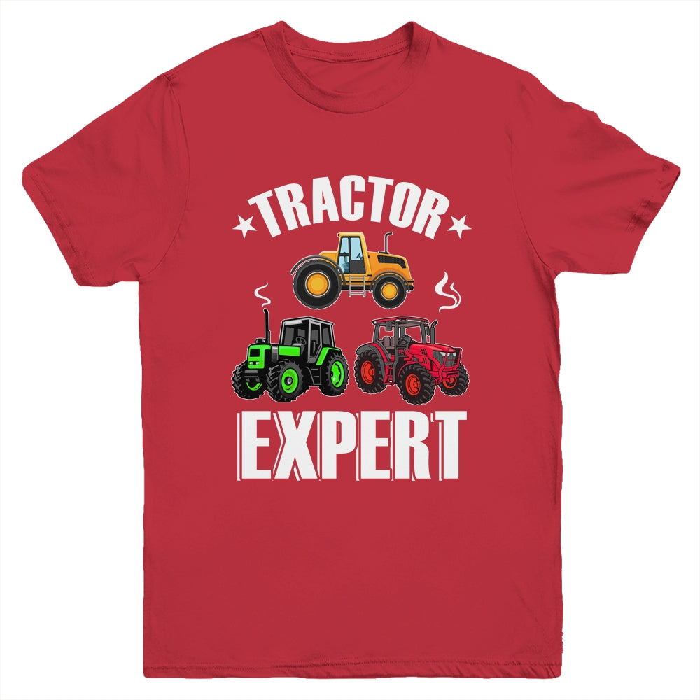 Kids Tractor Expert Funny Boys Girls Tractors Lovers Youth Shirt | siriusteestore