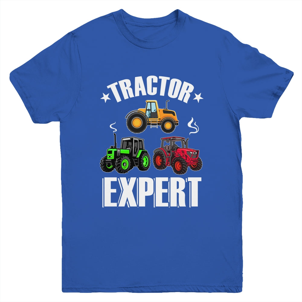 Kids Tractor Expert Funny Boys Girls Tractors Lovers Youth Shirt | siriusteestore
