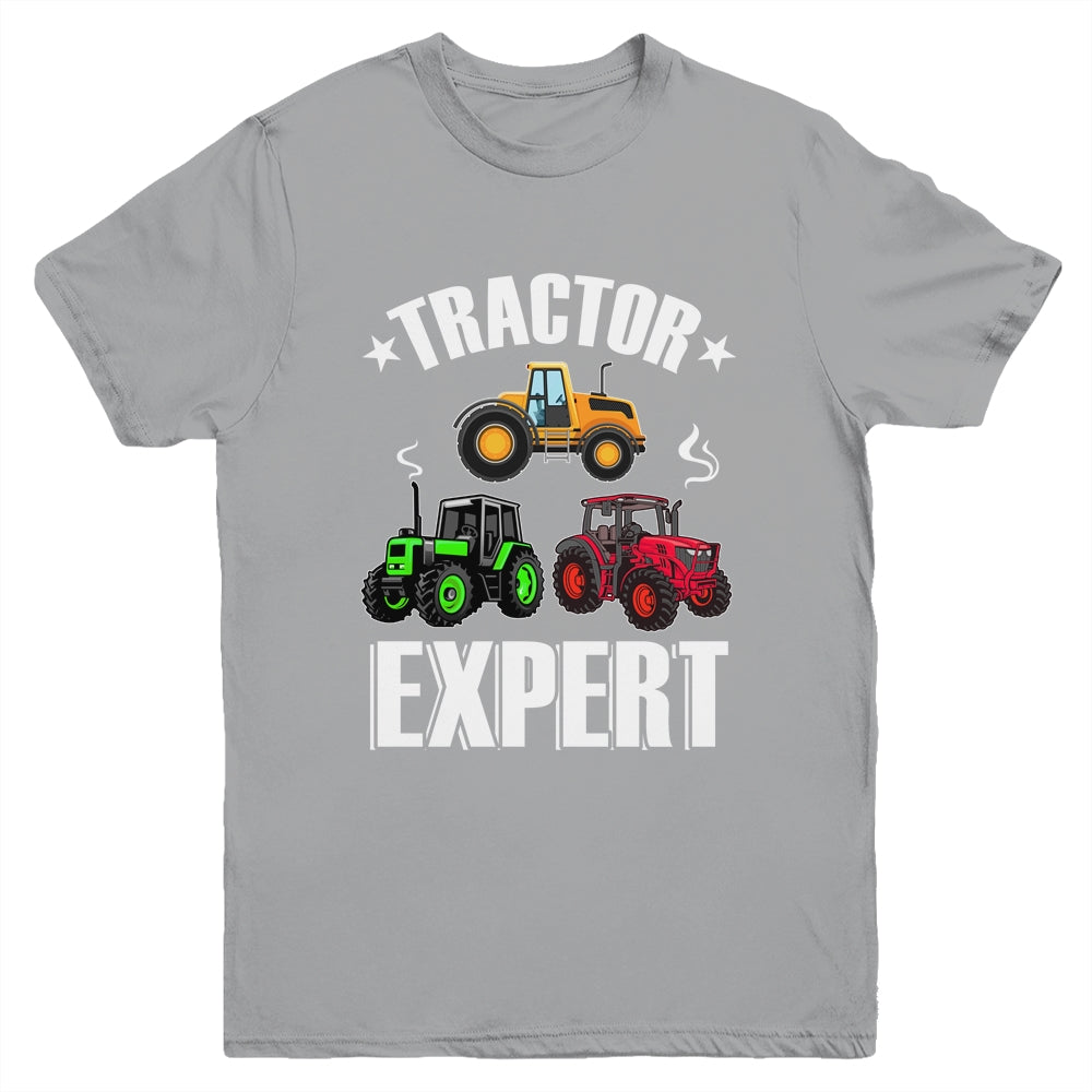 Kids Tractor Expert Funny Boys Girls Tractors Lovers Youth Shirt | siriusteestore