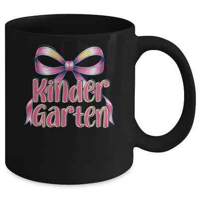 Kindergarten Coquette Bow Back To School First Day Of School Mug | siriusteestore