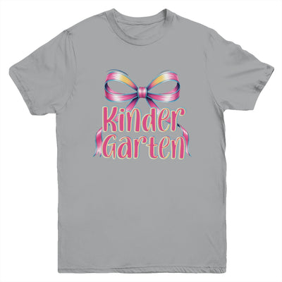 Kindergarten Coquette Bow Back To School First Day Of School Youth Shirt | siriusteestore