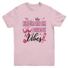 Kindergarten Vibes Back To School Coquette Teacher Girl Youth Shirt | siriusteestore
