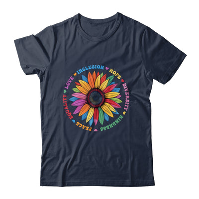 Kindness Peace Equality Love Hope Floral Sunflower Women Shirt & Tank Top | siriusteestore