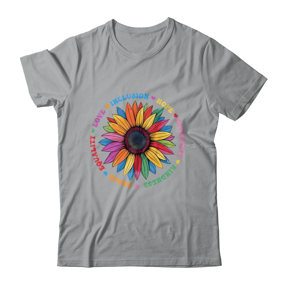 Kindness Peace Equality Love Hope Floral Sunflower Women Shirt & Tank Top | siriusteestore