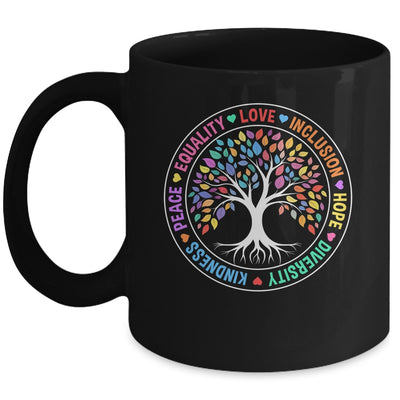 Kindness Peace Equality Love Inclusion Hope Diversity Retro Mug | siriusteestore