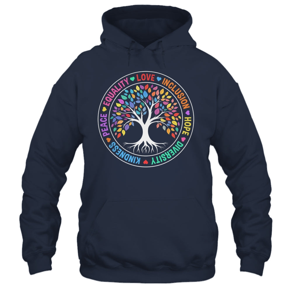 Kindness Peace Equality Love Inclusion Hope Diversity Retro Shirt & Hoodie | siriusteestore