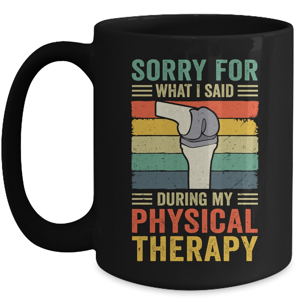 Knee Replacement Funny Therapy Surgery Recovery Arthroplasty Mug | siriusteestore