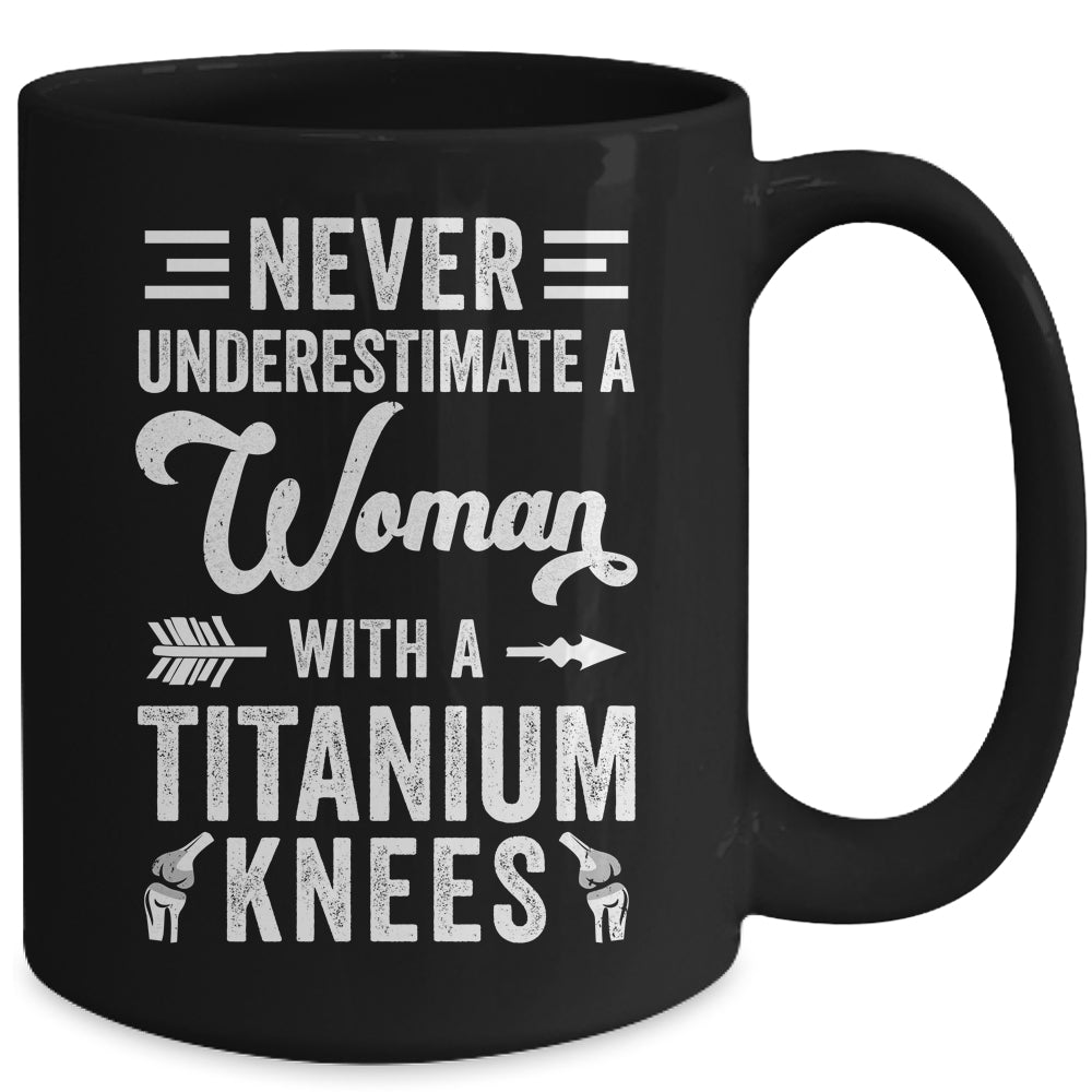 Knee Replacement Funny Woman Surgery Recovery Arthroplasty Mug | siriusteestore