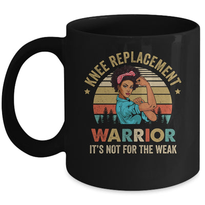 Knee Replacement Warrior African Woman Surgery Recovery Mug | siriusteestore