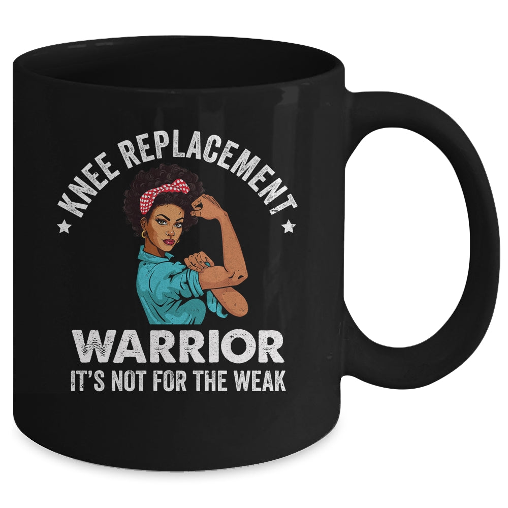 Knee Replacement Warrior Surgery Recovery African Woman Mug | siriusteestore