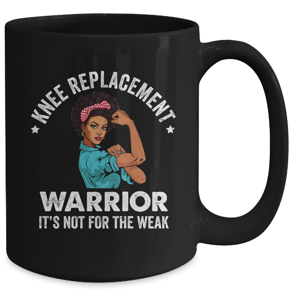 Knee Replacement Warrior Surgery Recovery African Woman Mug | siriusteestore