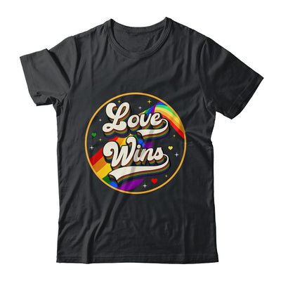 LGBTQ Love Wins Gay Pride LGBT Rainbow Flag Vintage Shirt & Tank Top | siriusteestore