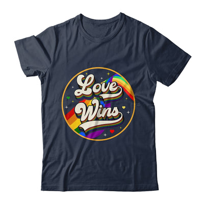 LGBTQ Love Wins Gay Pride LGBT Rainbow Flag Vintage Shirt & Tank Top | siriusteestore